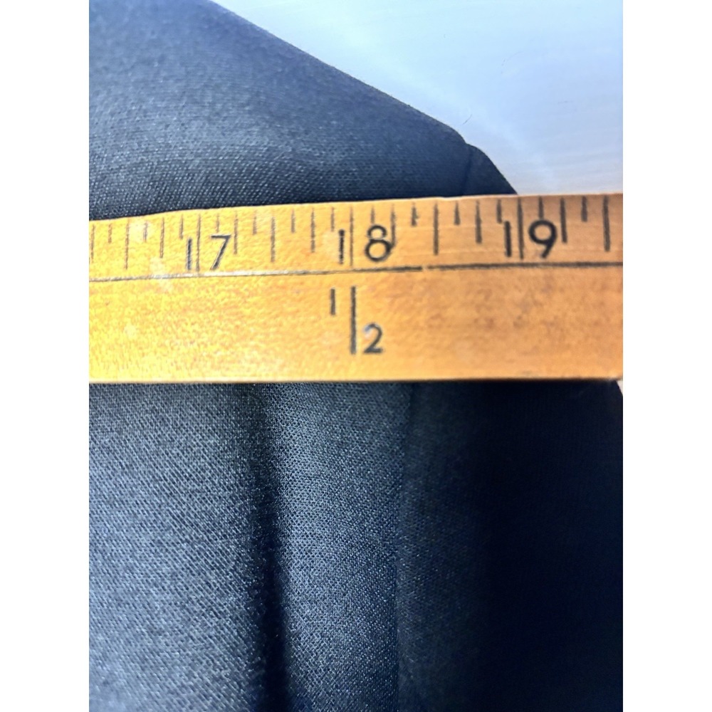 Van Heusen Flex Mens 42R Blazer Jacket Black Slim Fit Sport Coat Stretch Casual - Picture 9 of 10